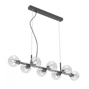 Matt Black 230V 8x40W E14 Pendant Lighting Fixture 593x1185mm