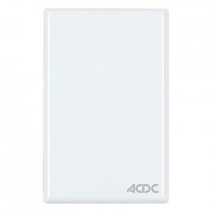 Blank White Steel Cover Plate 2x4