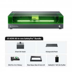 xTool S1 40W Dark All-in-one SafetyPro Bundle
