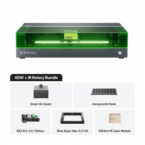 xTool S1 40W Dark Rotary Bundle-Class I