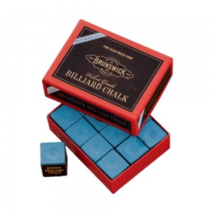 Brunswick Blue Premium Pool &amp; Snooker Cue Chalk (12-Pack)