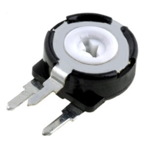 Preset 10mm S-Adjustable Round Slotted Black 1M Potentiometer