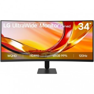 LG 34 Inch QHD Curved 21:9 LED Monitor