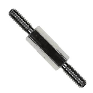 M3 x 12mm Male-to-Male Nickel-Plated Brass Hex Standoff Spacer