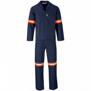 Technician 100% Cotton Conti Suit - Orange Tape - Navy