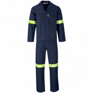 Technician 100% Cotton Conti Suit - Navy and Yellow