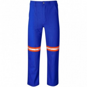 Artisan Premium 100% Cotton Pants - Royal Blue with Orange Tape