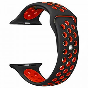 Apple Multi-colour Silicone Watch Strap 38mm-Black Red