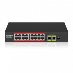 16+2 Port Power over Ethernet (PoE) Network Switch