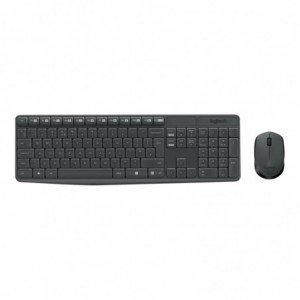 Logitech MK235 Wireless Keyboard and Mouse Combo - Grey