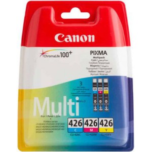 Canon CLI-426 Multipack Cyan- Magenta and Yellow Ink Cartridge