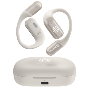 Bugani Free B10 Open-Ear Earbuds with AI Language Translation - Creamy White