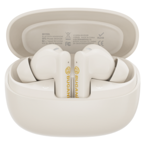 Bugani FreeBuds B20 Wireless Earbuds (Advanced ANC) - Creamy White