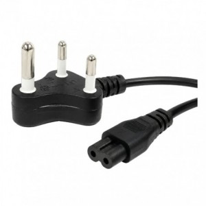 Lead Fig-8 Socket with 3P Plugtop 15A 1.8m Black