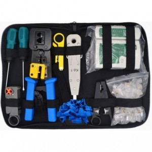 Netix 11 Piece Network Tool Kit With Pass Through Crimping Tool