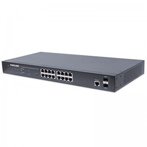 Intellinet 561198 16-Port Gigabit Ethernet PoE+ Web-Managed Switch