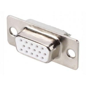 Socket D-SUB 15W Vga Panel Mnt Solder Metal YCS15S