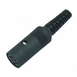 DIN 5-Way 240-Degree In-Line Plug Socket K3690C