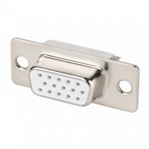 SOCKET D-SUB 15W VGA PCB STRAIGHT METAL YCH15S