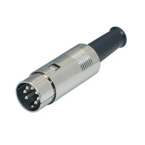 PLUG DIN 7W 270D IN-LINE METAL K3162G