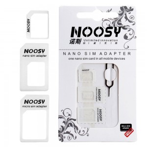 Noosy SIM Adapter Tray Holder 3 in 1 Kit