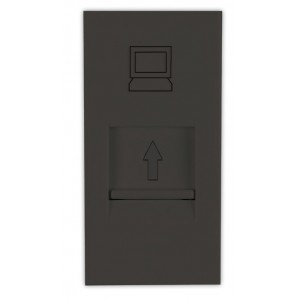 Slate RJ45 CAT6 Connection Socket 1M (22.5x45mm)