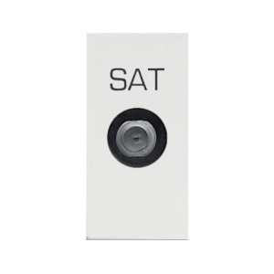 TV and SAT Outlet White 1M