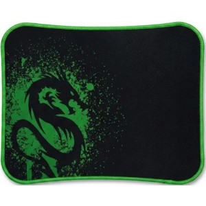 Geeko Q-6 Silk Gliding Mouse Pad - Black and Green (23 x 30 cm)