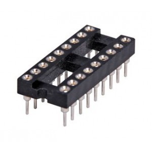 IC Socket 18-Pin 0.3 Inch Tulip Round Narrow 26-Piece Tube ISM18T1-03-RH