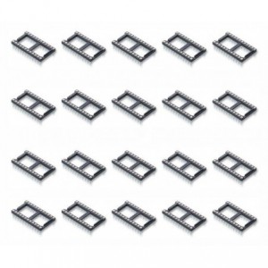 IC Socket 0.6 Inch 28-Way Tulip Round Wide DIP28 (14 Pieces per Tube)