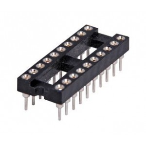IC Socket 0.3 Inch 20-Pin Tulip Round Narrow ISM20T1-03-RH 24-Piece Tube