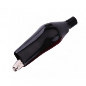 74mm Black Rewireable Crocodile Clip