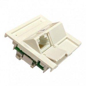 RJ45 CAT5e Angled Module 50x50mm UTP 1 Port White