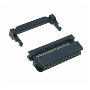 Ribbon Cable Socket IDC Crimp with Strain Relief 20W 20FI