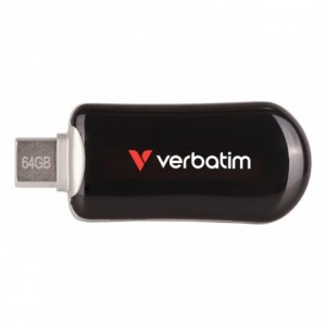 Verbatim Plectra USB-C Flash Drive 64GB Black