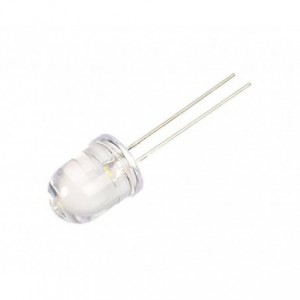 10mm Round Clear Amber Orange LED 2990mcd 15 Degree