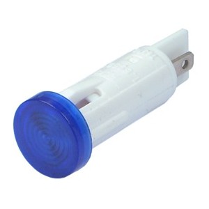 Indicator Lamp 24V Blue Round 10mm