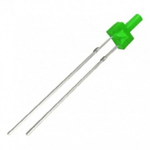 LED 2mm Diffused Green Round Flat Head BL-S2136