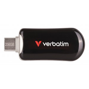 Verbatim Plectra USB-C Flash Drive 256GB Black