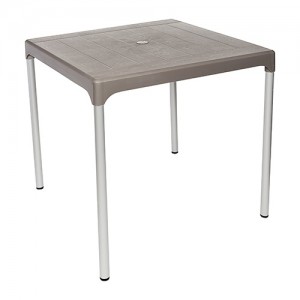 Contour Chelsea Table Aluminium Legs Cappuccino