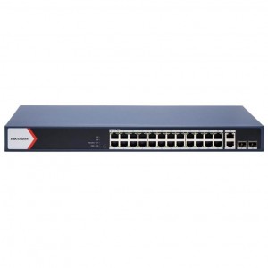 Hikvision 24 Port Gigabit PoE Smart Switch with 2xRJ45 and SFP
