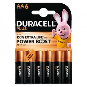 Duracell S Alkaline AA 1.5V Battery - 6 Pack
