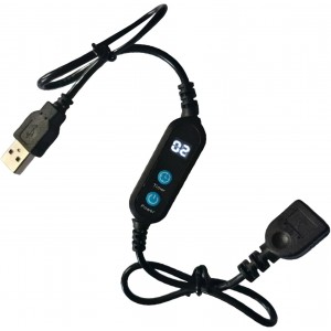 USB Countdown Timer Cord with Adjustable Settings for Electronics