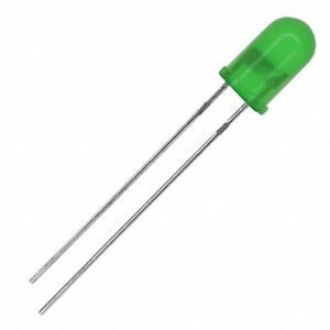 LED 5mm Diffused Green Round 4mcd 568nm 35D BL-B2134-L