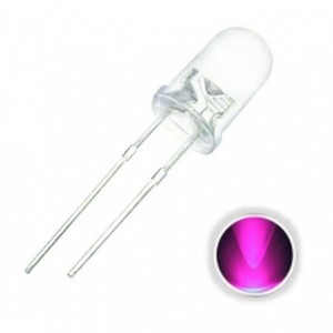5mm Clear Round Pink LED Light 5Kmcd 30 Degree 504 Pack