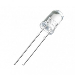 LED 5mm Clear Green Round 523nm 12 Degree