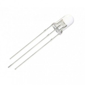 LED 5mm Clear Green and Yellow Round 3-Pin Common Cathode LUGY59M