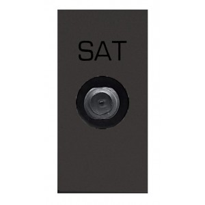 TV and SAT Outlet Black 1M