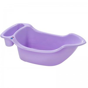 Babymoov Boat Bathtub (Purple) - 1 side for new-born babies  1 side for children  Compatible with all baby bathers  Drain plug 