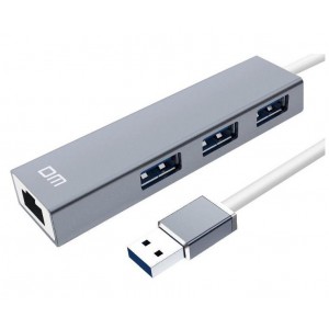 DM USB 3.0 3-Port Hub with Gigabit LAN